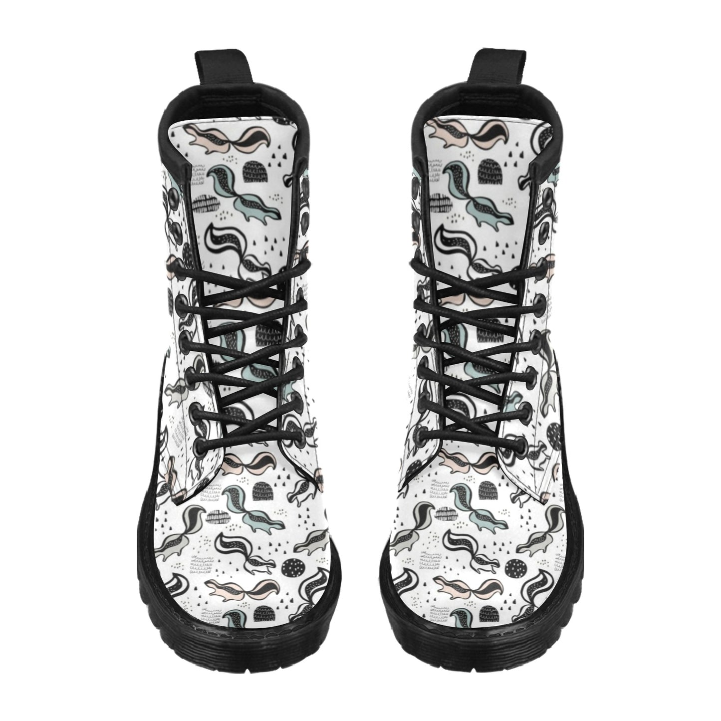 Skunk Print Design LKS303 Women's Boots
