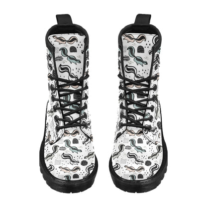 Skunk Print Design LKS303 Women's Boots