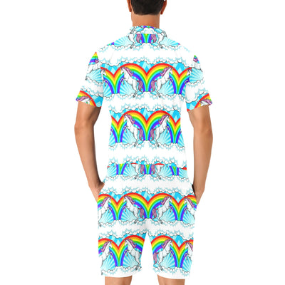 Unicorn Rainbow Men's Romper