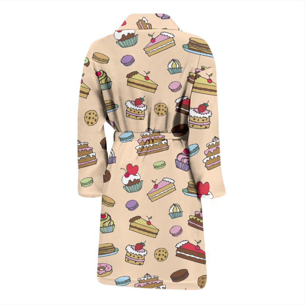 Cake Pattern Print Design 03 Men Bathrobe-JORJUNE.COM