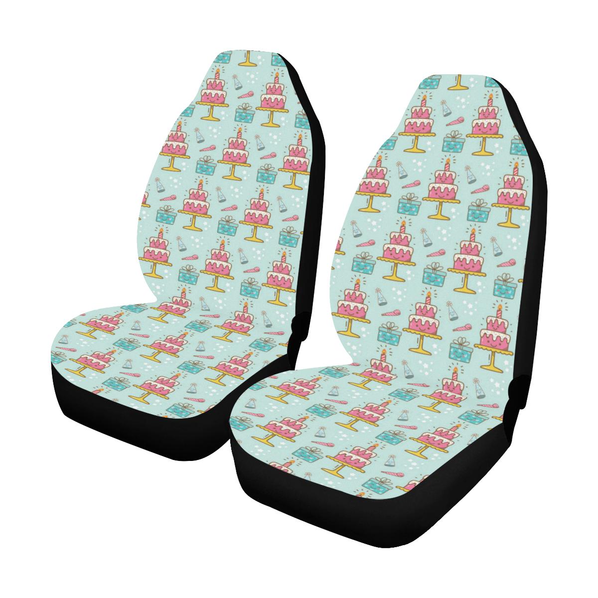 Cake Pattern Print Design 06 Car Seat Covers (Set of 2)-JORJUNE.COM