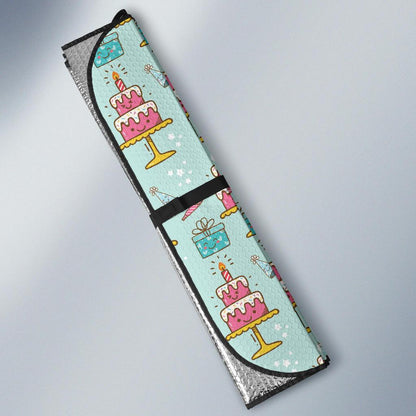 Cake Pattern Print Design 06 Car Sun Shade-JORJUNE.COM