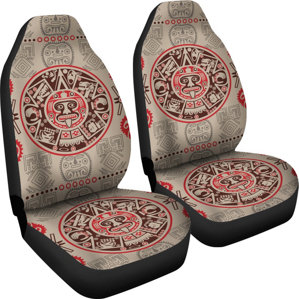 Calendar Aztec Print Pattern Universal Fit Car Seat Covers