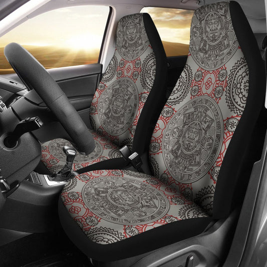 Calendar Aztec Style Print Pattern Universal Fit Car Seat Covers