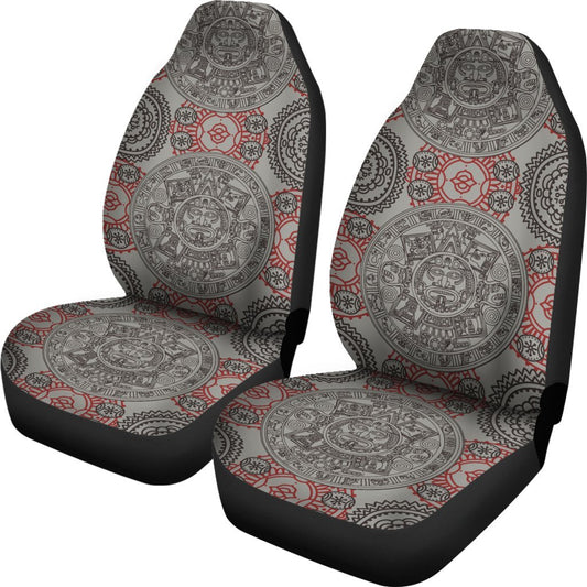 Calendar Aztec Style Print Pattern Universal Fit Car Seat Covers