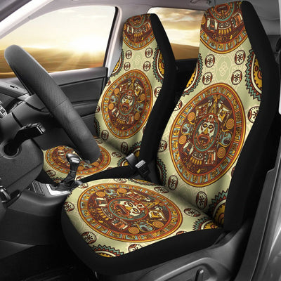 Calendar Aztec Themed Print Pattern Universal Fit Car Seat Covers