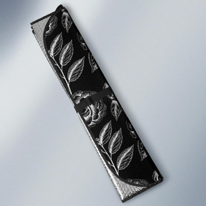Camellia Pattern Print Design 02 Car Sun Shade-JORJUNE.COM
