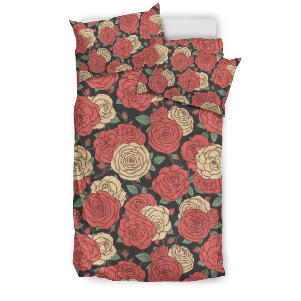Camellia Pattern Print Design CM01 Duvet Cover Bedding Set-JORJUNE.COM