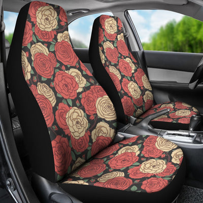 Camellia Pattern Print Design CM01 Universal Fit Car Seat Covers