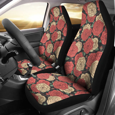 Camellia Pattern Print Design CM01 Universal Fit Car Seat Covers