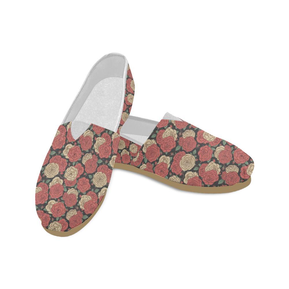 Camellia Pattern Print Design CM01 Women Casual Shoes-JorJune.com