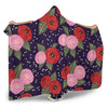 Camellia Pattern Print Design CM02 Hooded Blanket-JORJUNE.COM