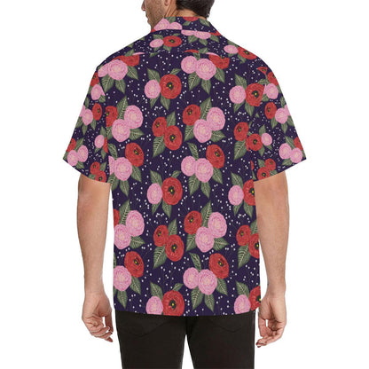 Camellia Pattern Print Design CM02 Men Hawaiian Shirt-JorJune