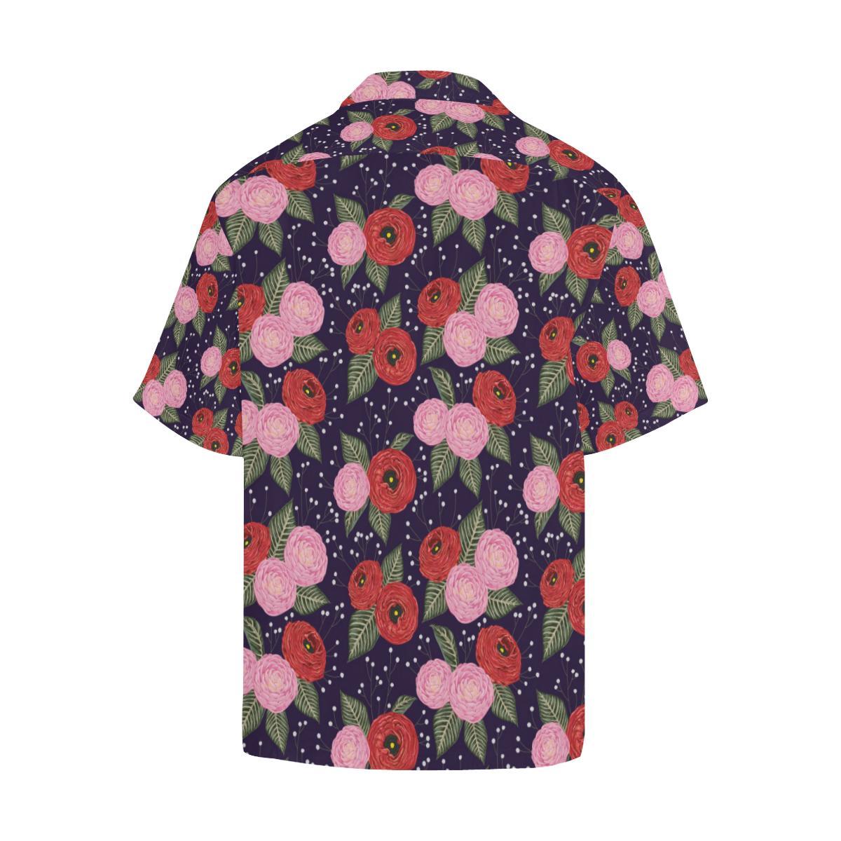 Camellia Pattern Print Design CM02 Men Hawaiian Shirt-JorJune