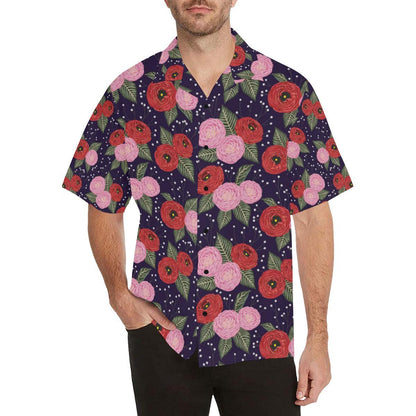 Camellia Pattern Print Design CM02 Men Hawaiian Shirt-JorJune