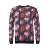 Camellia Pattern Print Design CM02 Women Long Sleeve Sweatshirt-JorJune