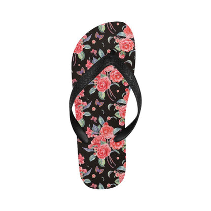Camellia Pattern Print Design CM03 Flip Flops-JorJune