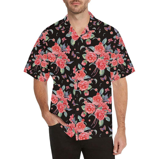 Camellia Pattern Print Design CM03 Men Hawaiian Shirt-JorJune