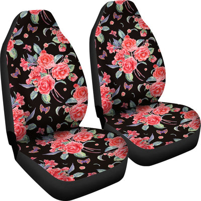 Camellia Pattern Print Design CM03 Universal Fit Car Seat Covers