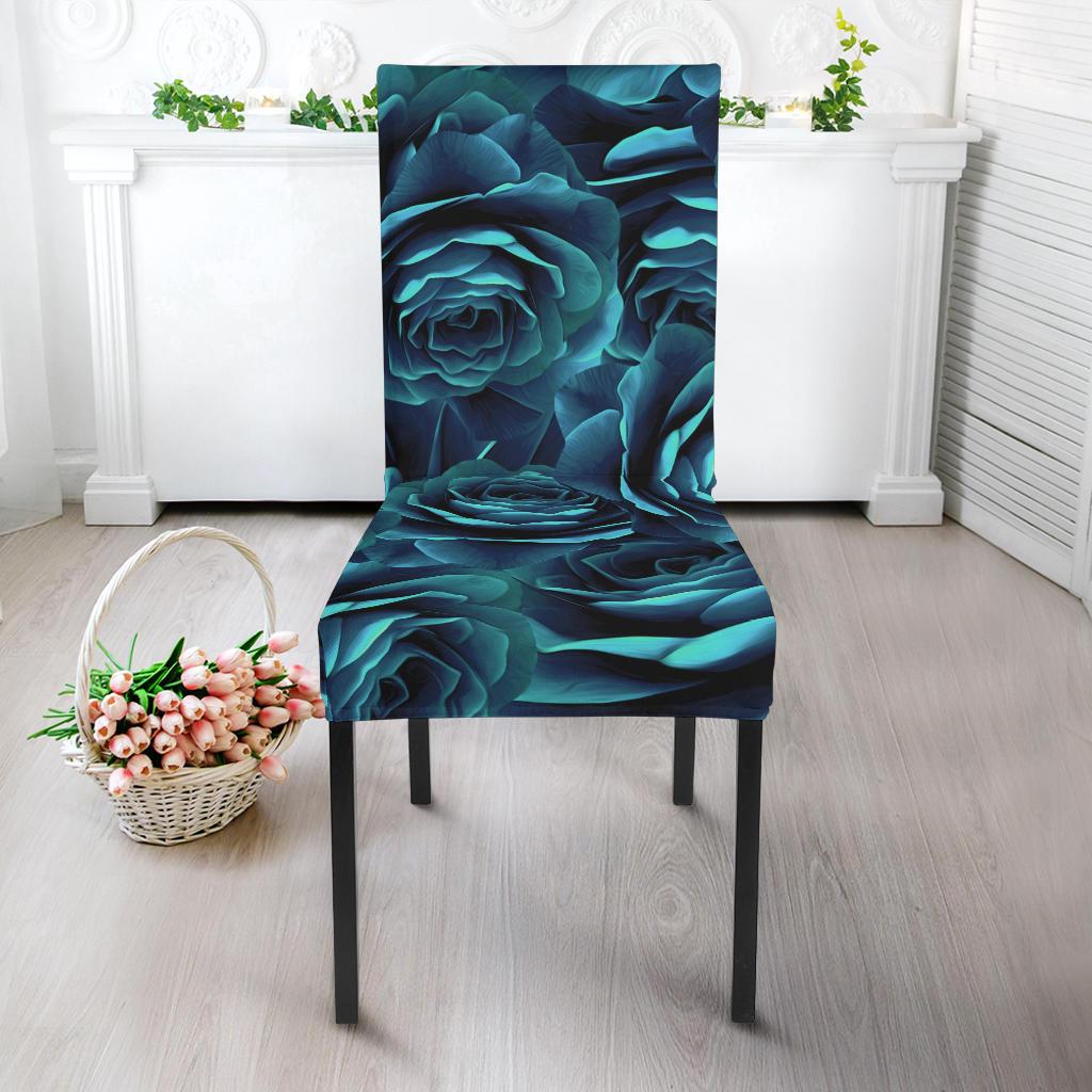 Camellia Pattern Print Design CM04 Dining Chair Slipcover-JORJUNE.COM