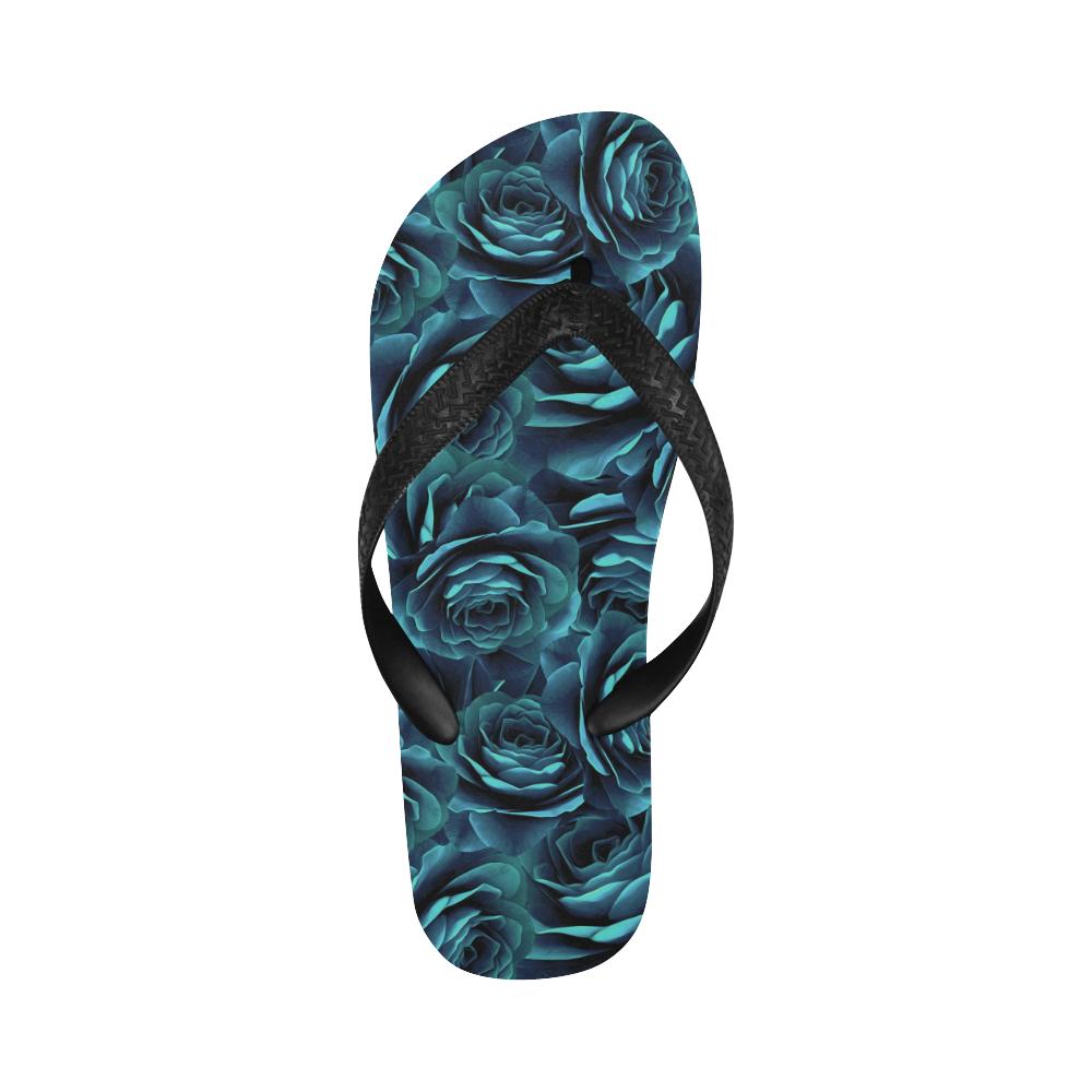 Camellia Pattern Print Design CM04 Flip Flops-JorJune