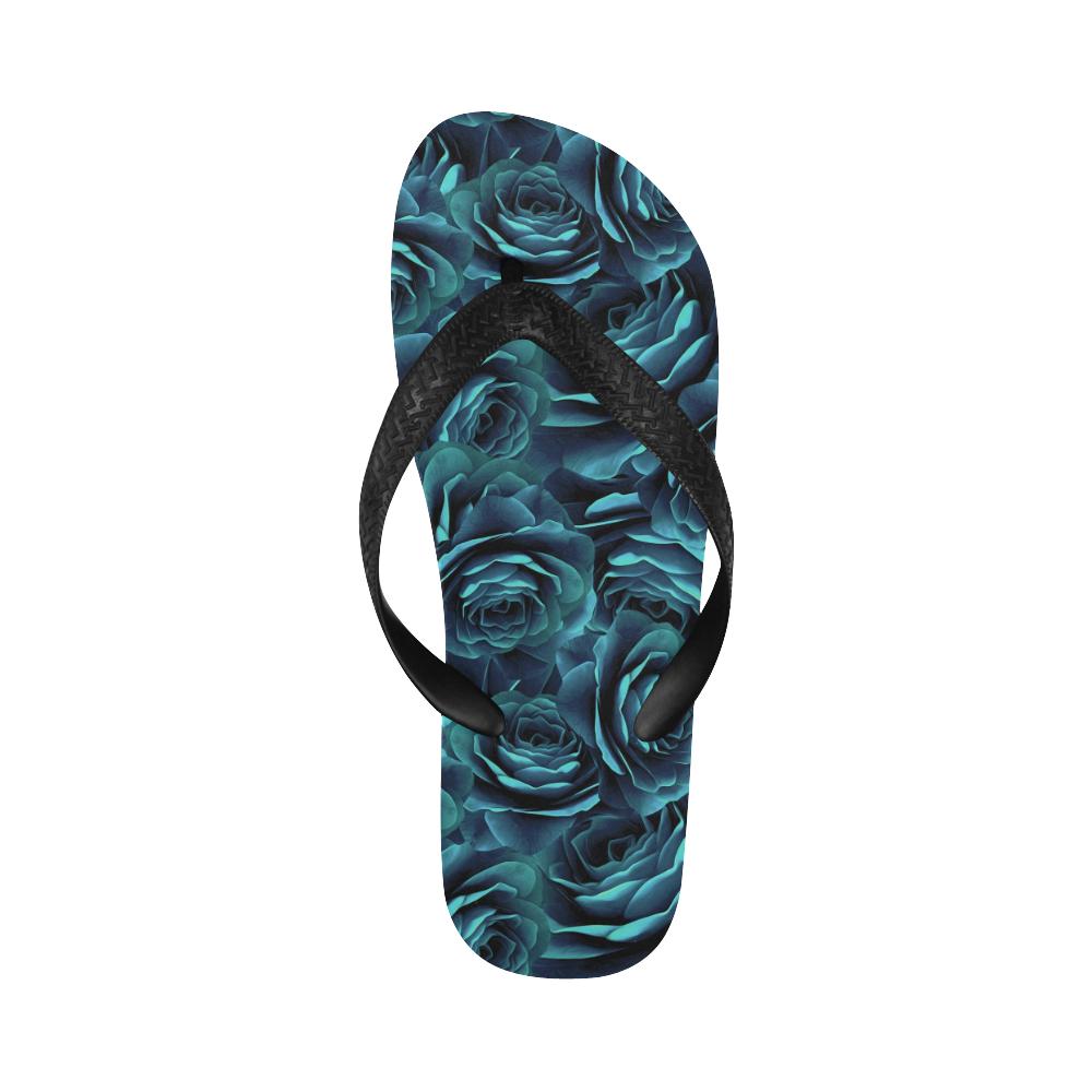 Camellia Pattern Print Design CM04 Flip Flops-JorJune