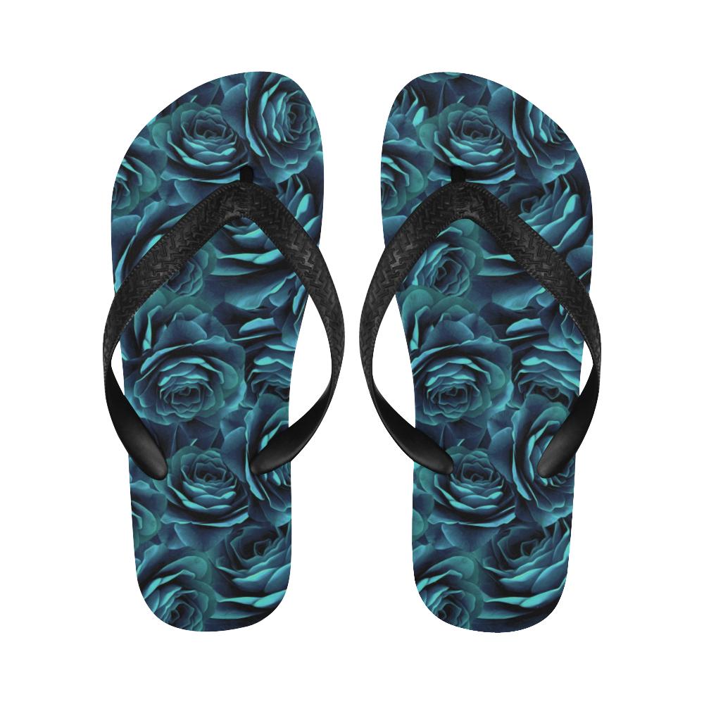 Camellia Pattern Print Design CM04 Flip Flops-JorJune