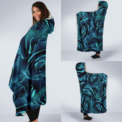 Camellia Pattern Print Design CM04 Hooded Blanket-JORJUNE.COM