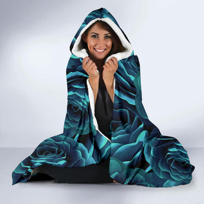 Camellia Pattern Print Design CM04 Hooded Blanket-JORJUNE.COM