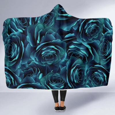 Camellia Pattern Print Design CM04 Hooded Blanket-JORJUNE.COM