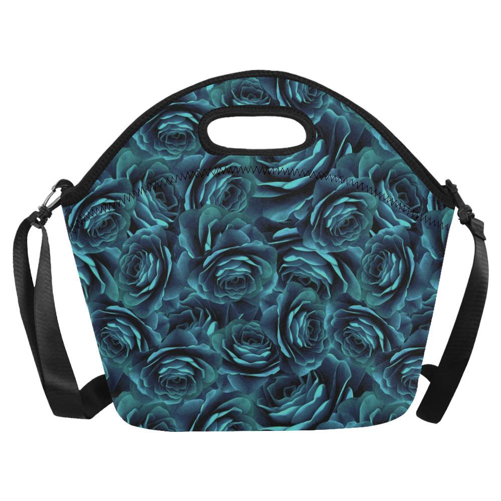 Camellia Pattern Print Design CM04 Neoprene Lunch Bag-JorJune