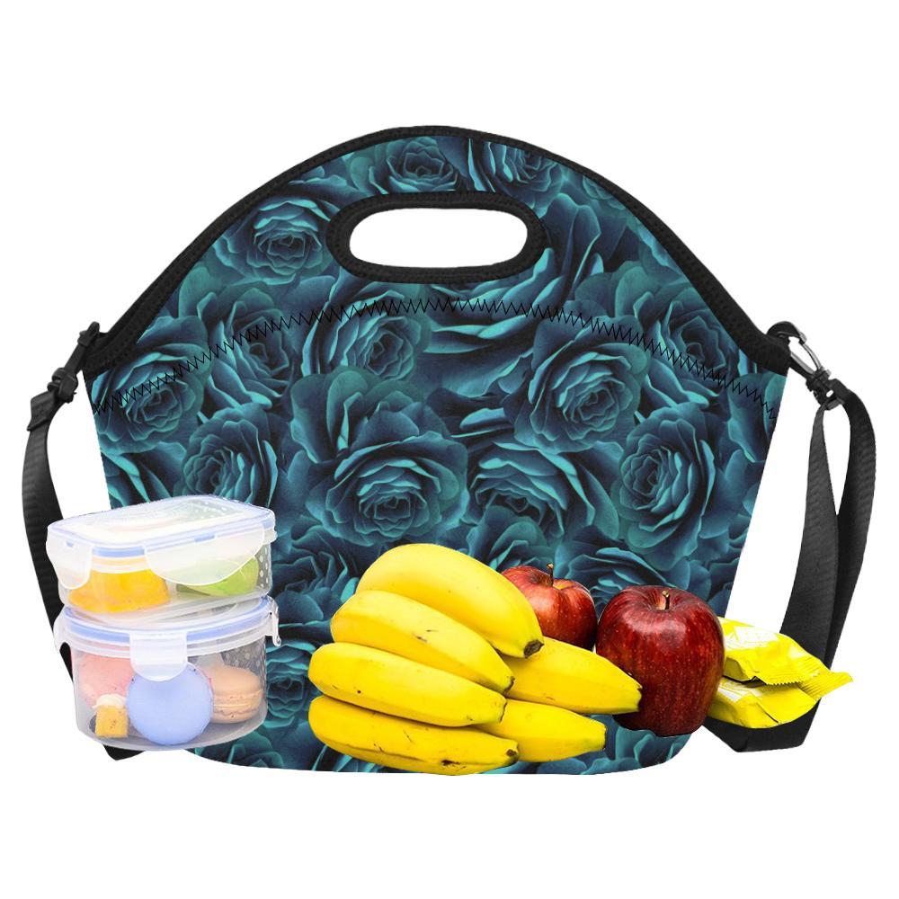 Camellia Pattern Print Design CM04 Neoprene Lunch Bag-JorJune