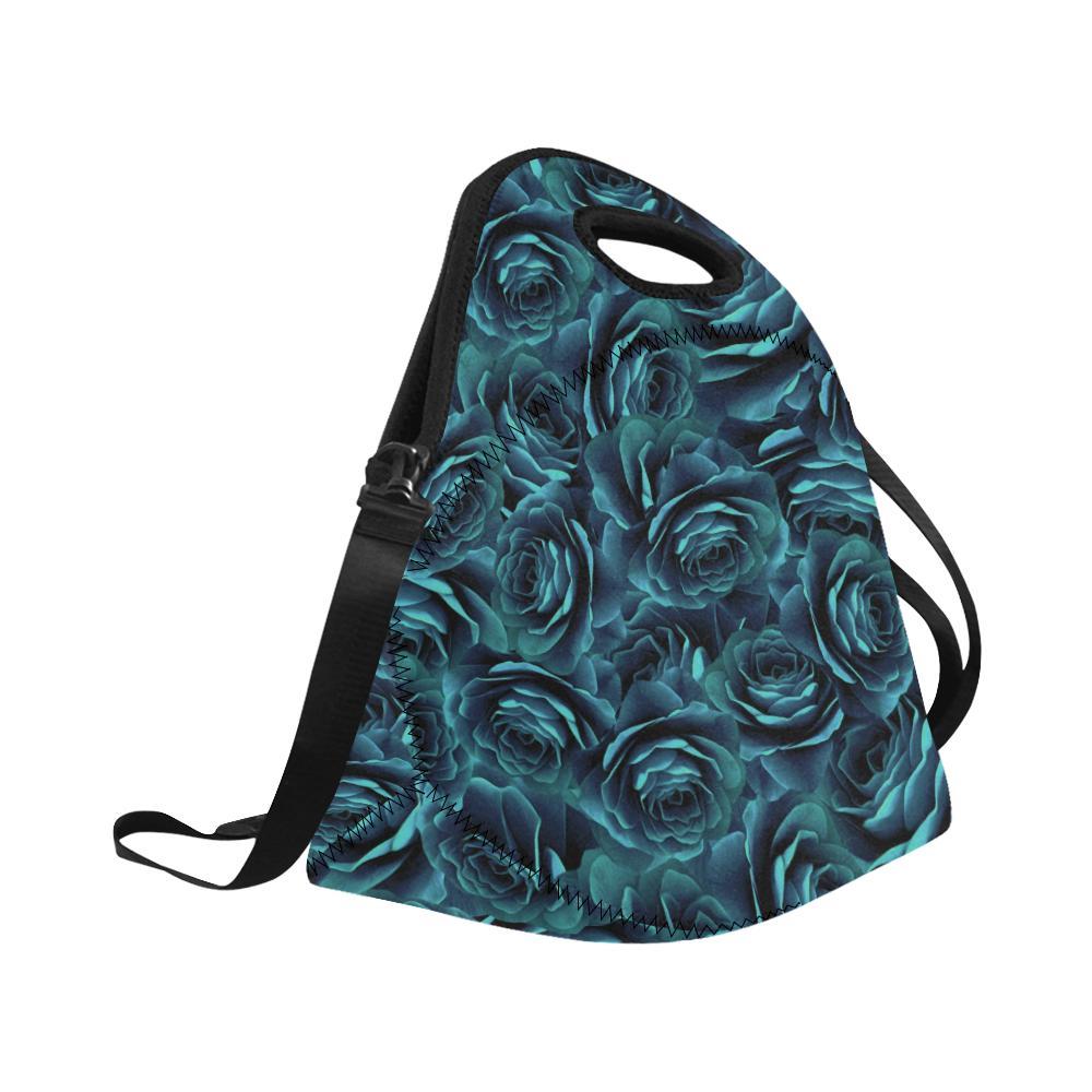 Camellia Pattern Print Design CM04 Neoprene Lunch Bag-JorJune