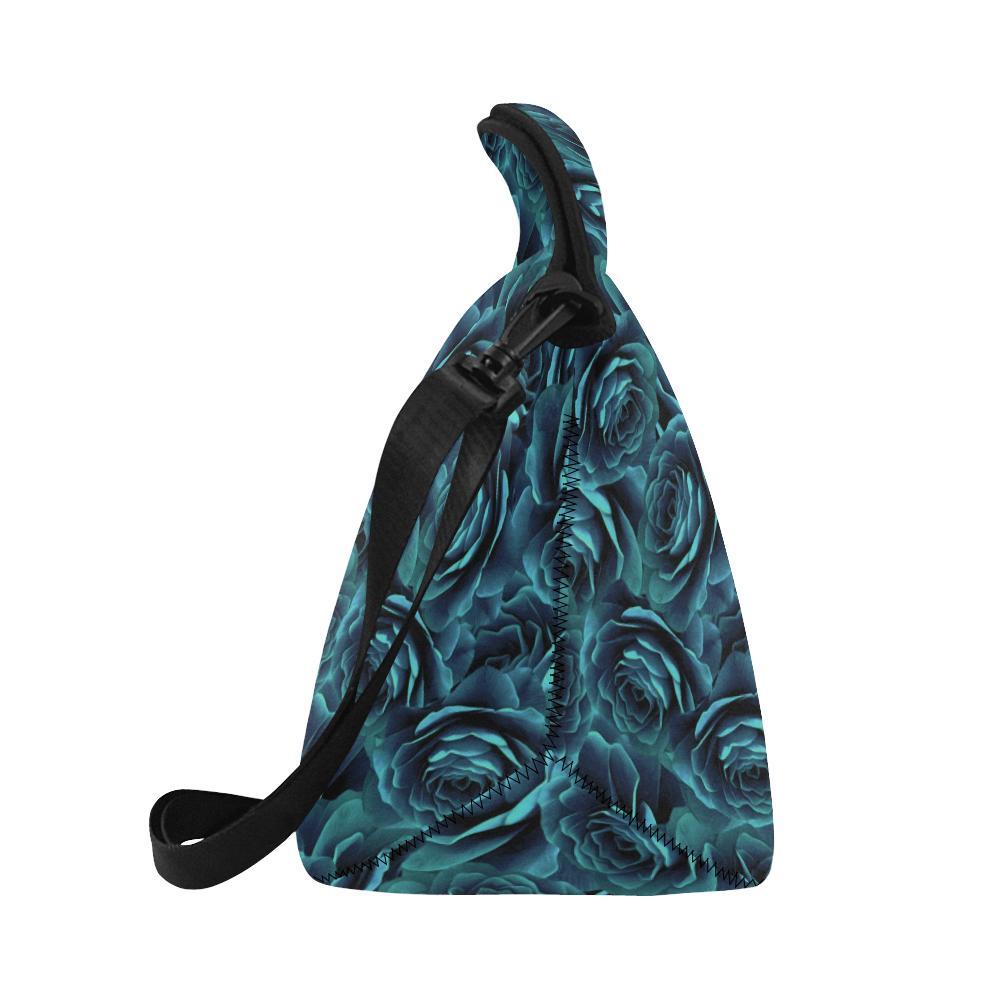 Camellia Pattern Print Design CM04 Neoprene Lunch Bag-JorJune