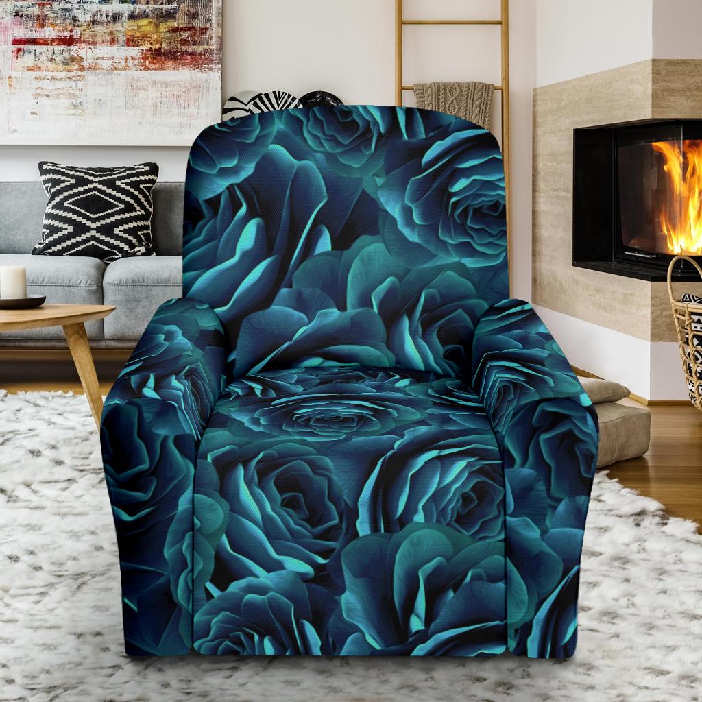 Camellia Pattern Print Design CM04 Recliner Slipcover-JORJUNE.COM