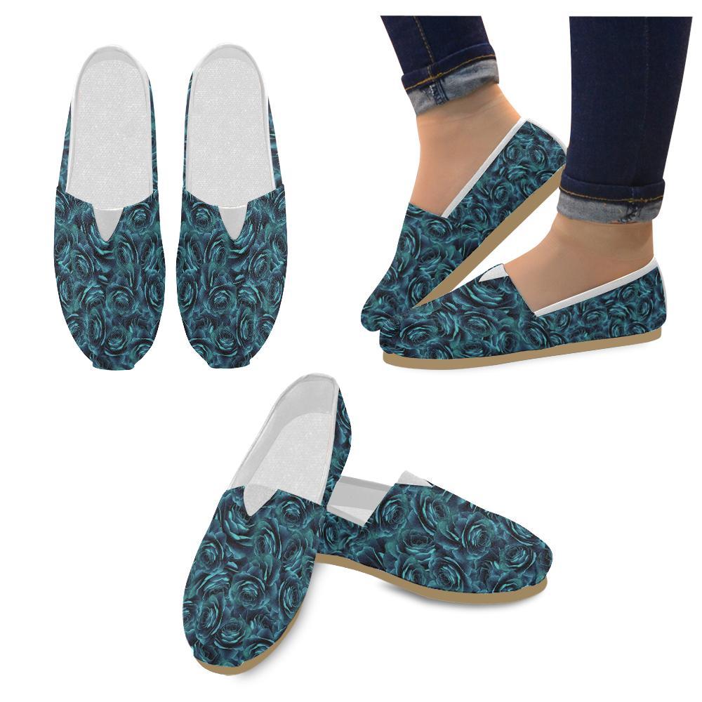 Camellia Pattern Print Design CM04 Women Casual Shoes-JorJune.com
