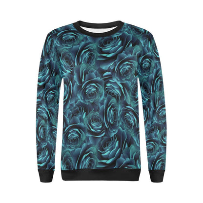 Camellia Pattern Print Design CM04 Women Long Sleeve Sweatshirt-JorJune