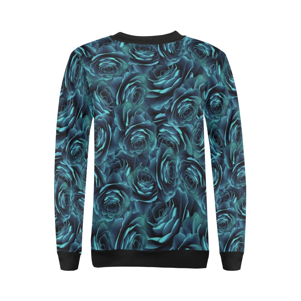 Camellia Pattern Print Design CM04 Women Long Sleeve Sweatshirt-JorJune