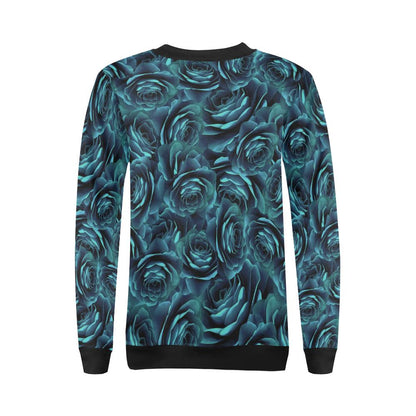 Camellia Pattern Print Design CM04 Women Long Sleeve Sweatshirt-JorJune
