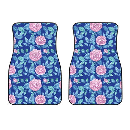 Camellia Pattern Print Design CM05 Car Floor Mats-JorJune
