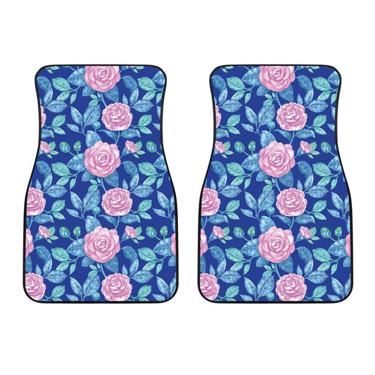 Camellia Pattern Print Design CM05 Car Floor Mats-JorJune