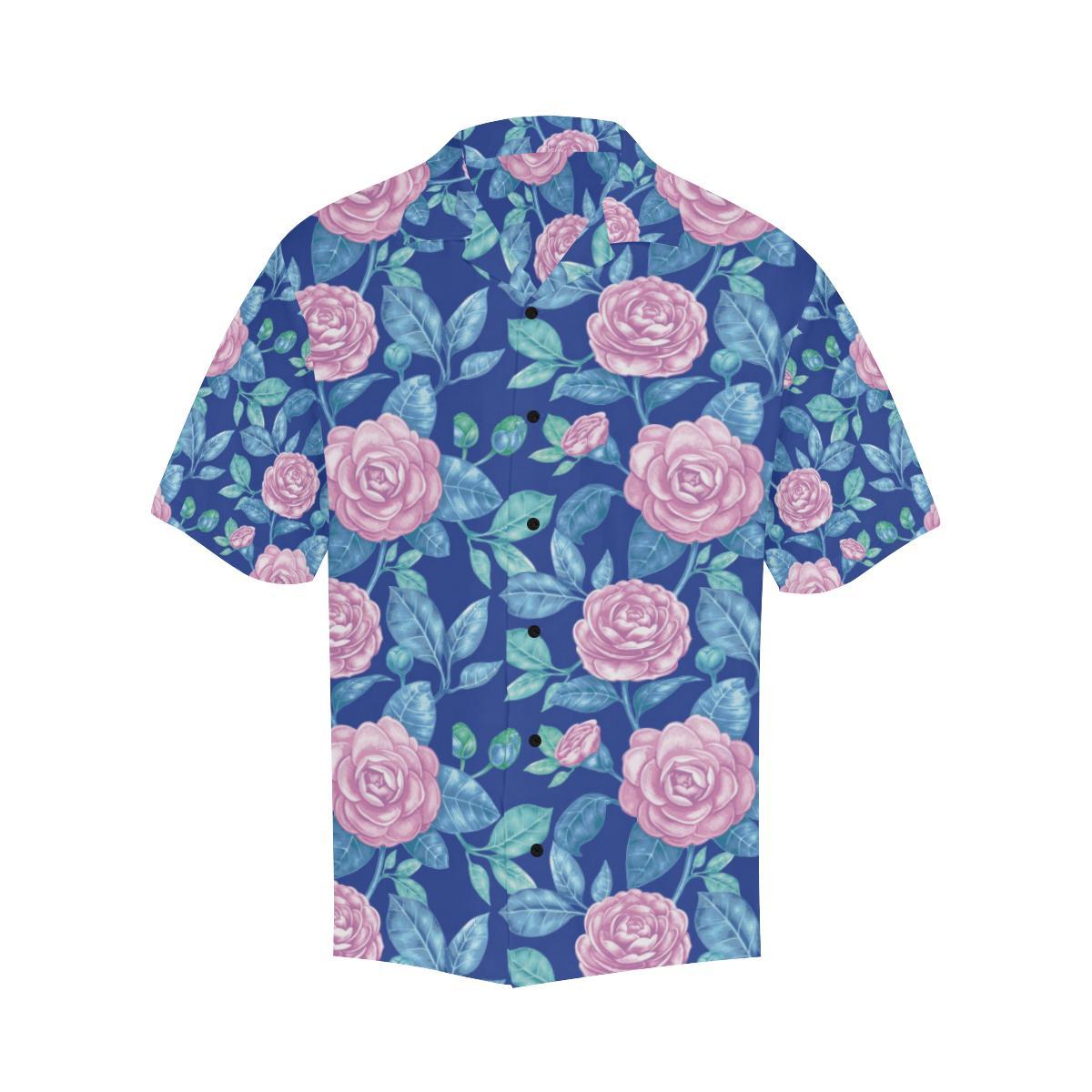 Camellia Pattern Print Design CM05 Men Hawaiian Shirt-JorJune