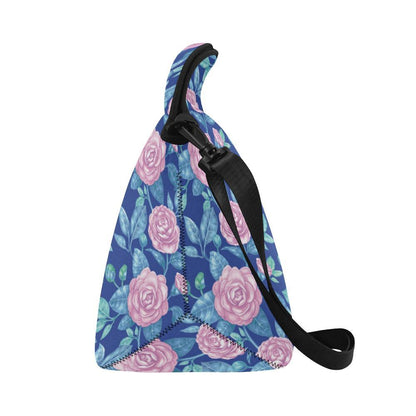Camellia Pattern Print Design CM05 Neoprene Lunch Bag-JorJune