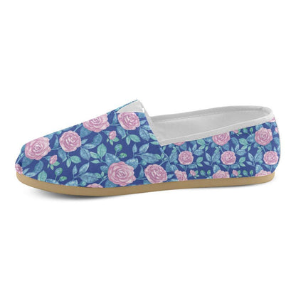 Camellia Pattern Print Design CM05 Women Casual Shoes-JorJune.com