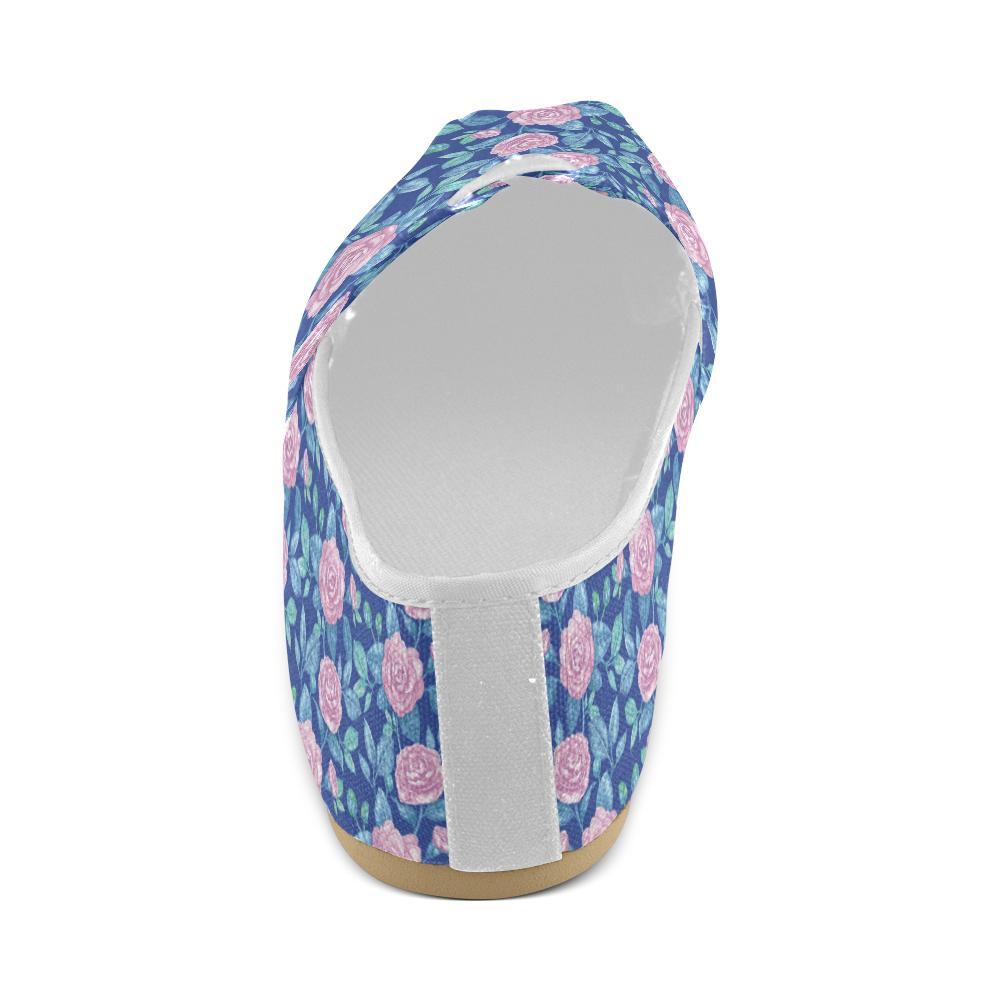 Camellia Pattern Print Design CM05 Women Casual Shoes-JorJune.com