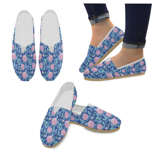 Camellia Pattern Print Design CM05 Women Casual Shoes-JorJune.com