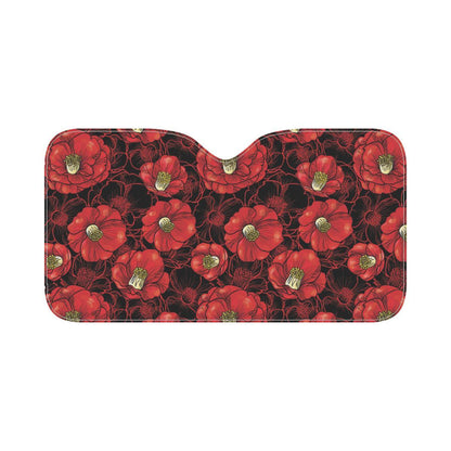 Camellia Pattern Print Design CM06 Car Sun Shade-JorJune