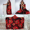 Camellia Pattern Print Design CM06 Hooded Blanket-JORJUNE.COM