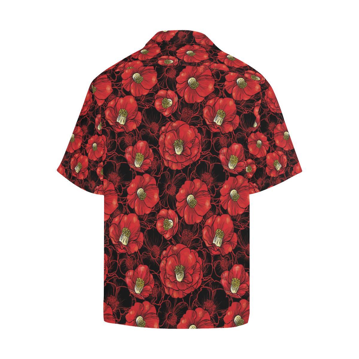 Camellia Pattern Print Design CM06 Men Hawaiian Shirt-JorJune