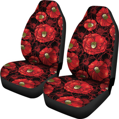 Camellia Pattern Print Design CM06 Universal Fit Car Seat Covers